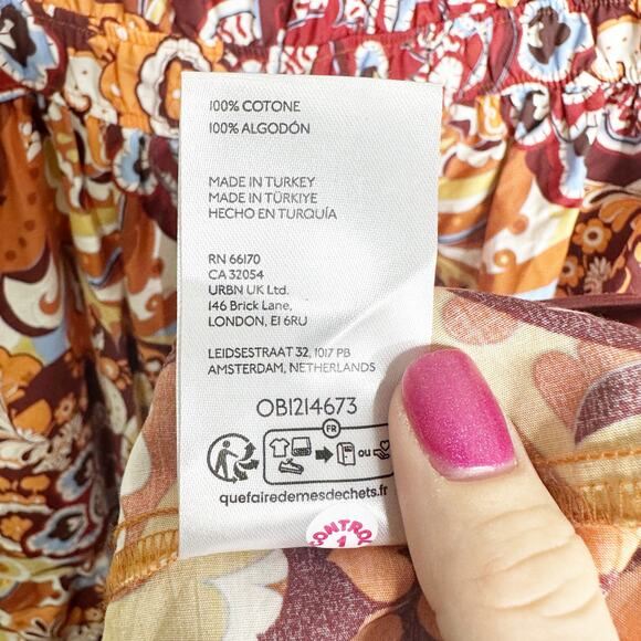 Anthropologie Somerset Maxi Dress in Bronze Paisley Print Medium - Picture 9 of 10